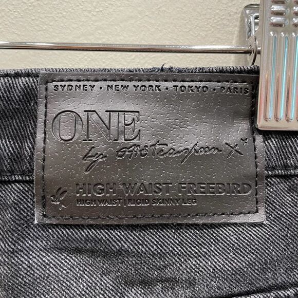 One Teaspoon High Waist Freebird Rigid Skinny Leg Jeans - Size: 27 - Picture 7 of 8